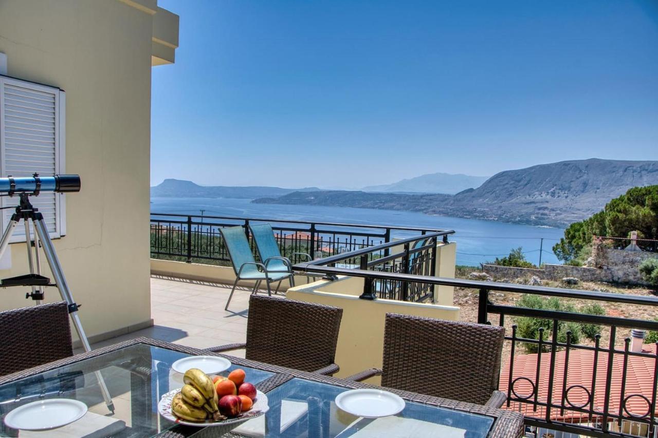 Souda Bay View With Private Pool Near Chania City Eksteriør billede