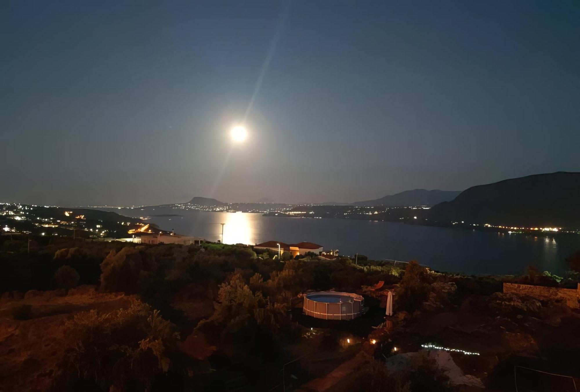 Souda Bay View With Private Pool Near Chania City Eksteriør billede